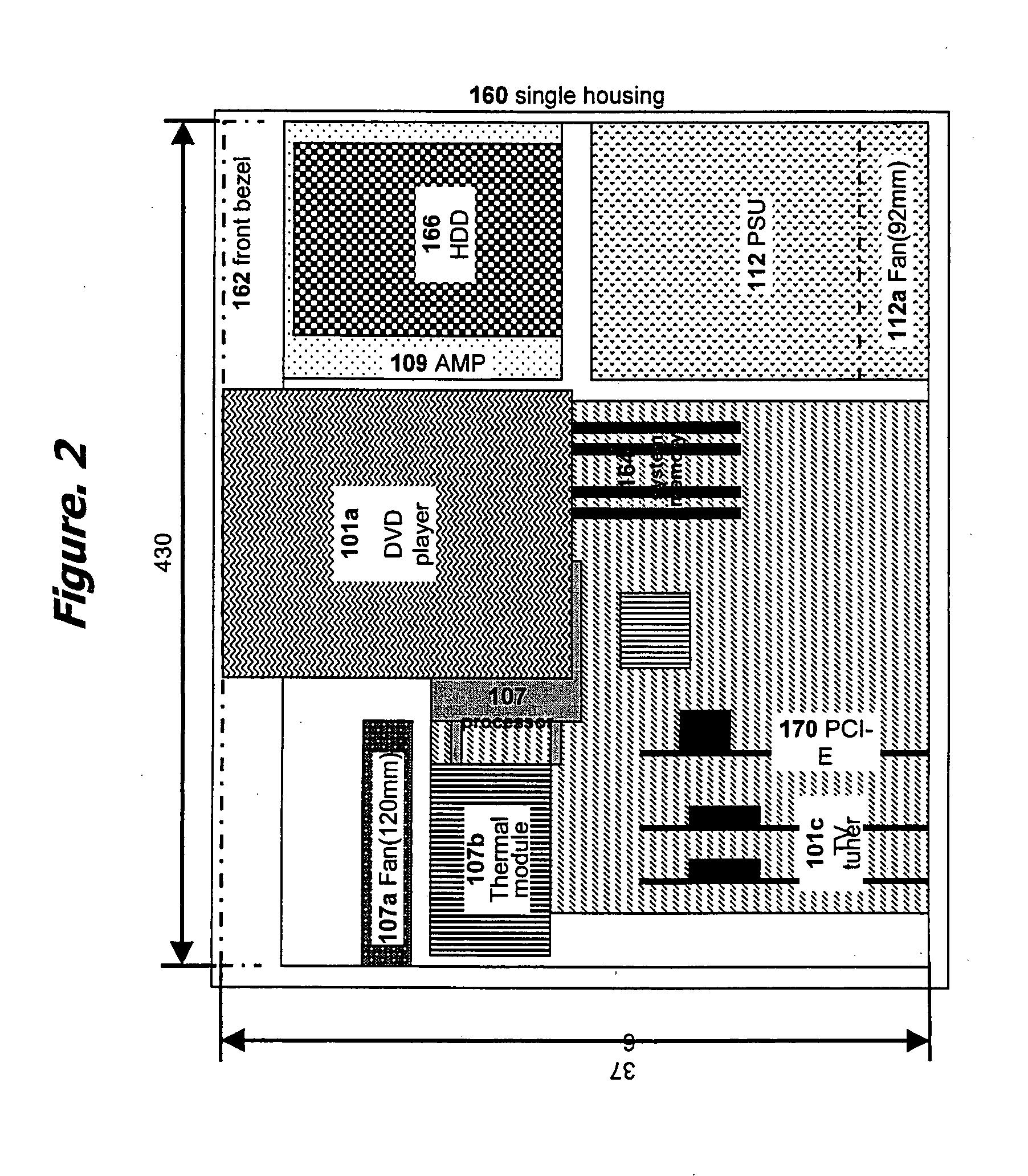 Integrated multimedia signal processing system using centralized processing of signals