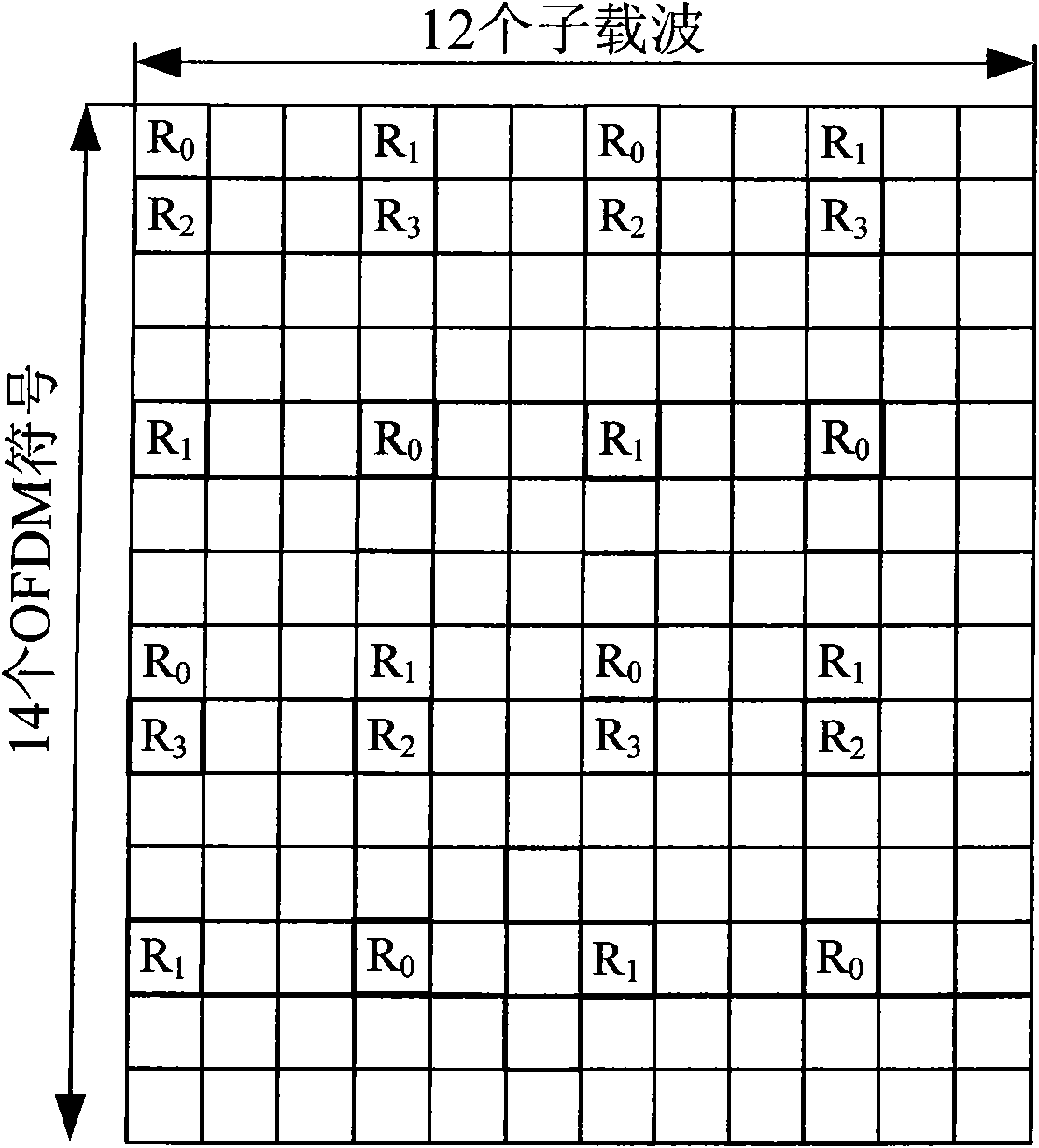 Method for sending channel measurement pilot frequency in LTE-A system