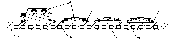 Water-cooled heat sink for modular series connection type high-voltage frequency converter