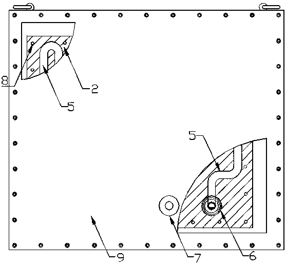 Water-cooled heat sink for modular series connection type high-voltage frequency converter