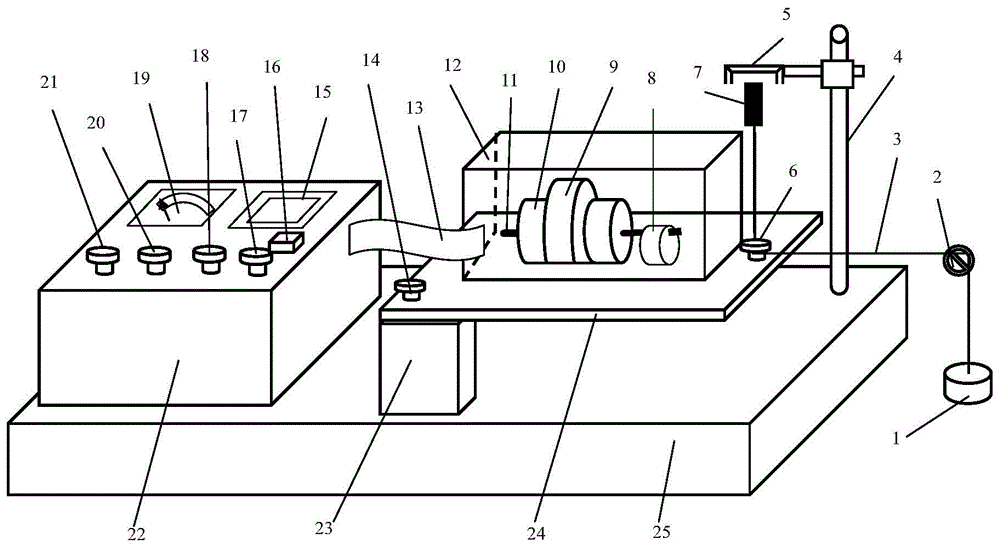 String vibration period experiment instrument with vibration motor as wave source