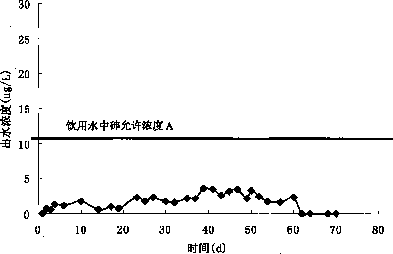 Material for purifying arsenate and chromate in drinking water and preparation method and application thereof