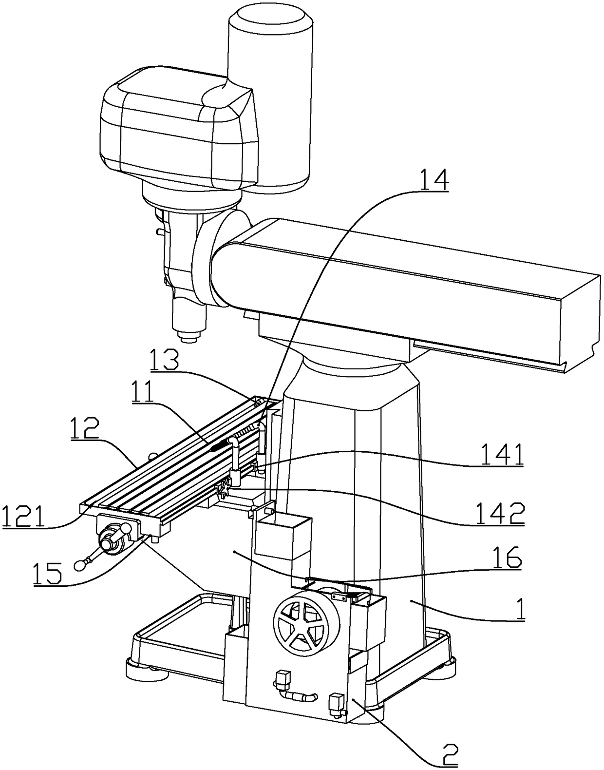 Milling machine structure with cutting fluid purification system