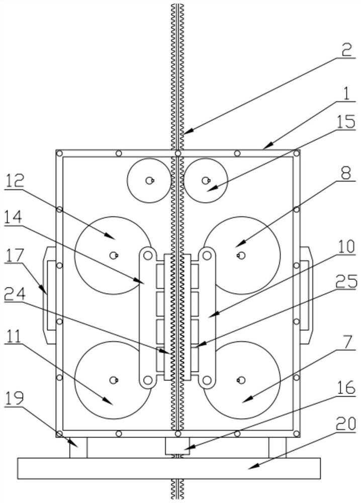 A temperature measuring cable off-line device for granaries based on connecting rod structure