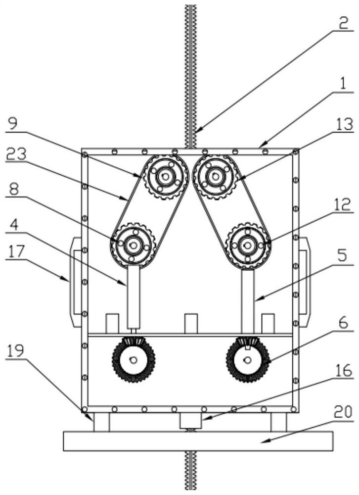 A temperature measuring cable off-line device for granaries based on connecting rod structure