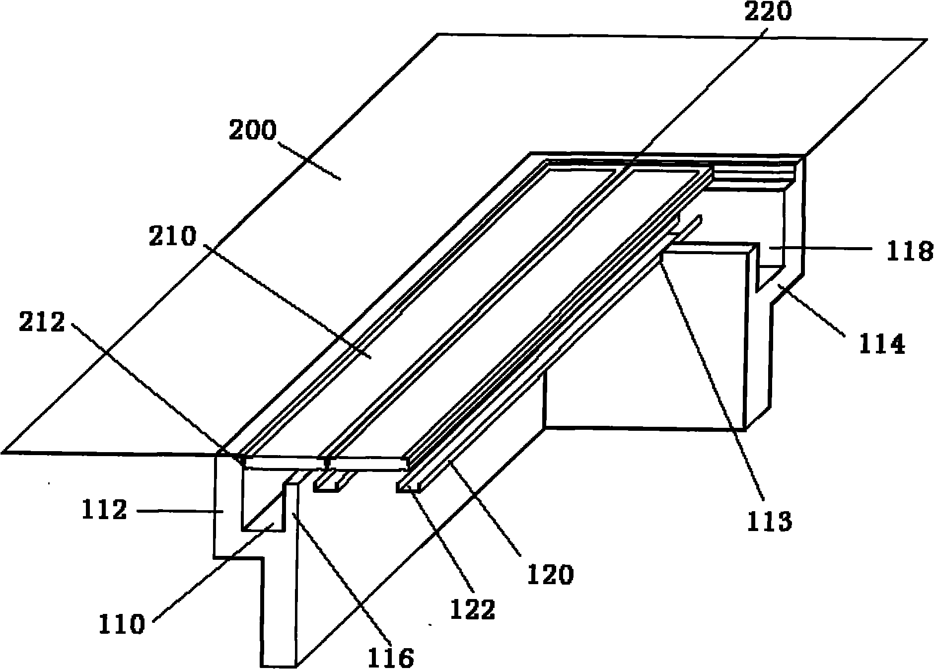 Concealed rainwater collection system arranged below ground prefabricated cover plate