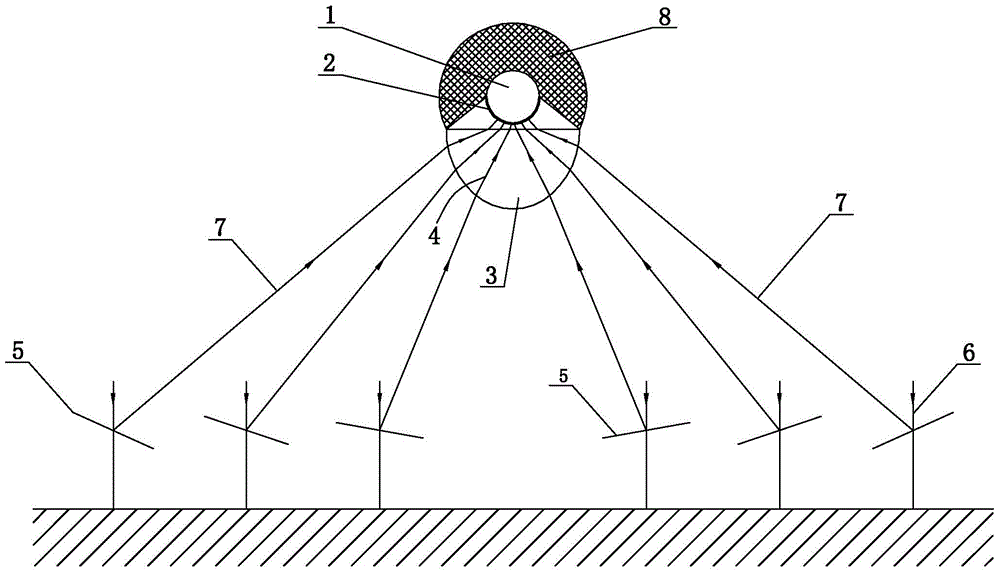 Straight-through Single-Tube Solar Absorber with Half-Oval Glass Cover