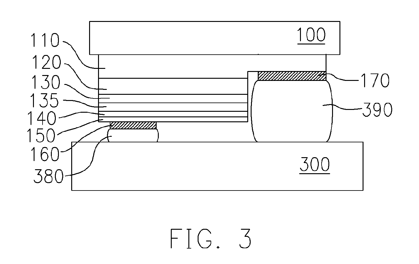 [LED device, flip-chip LED package and light reflecting structure]