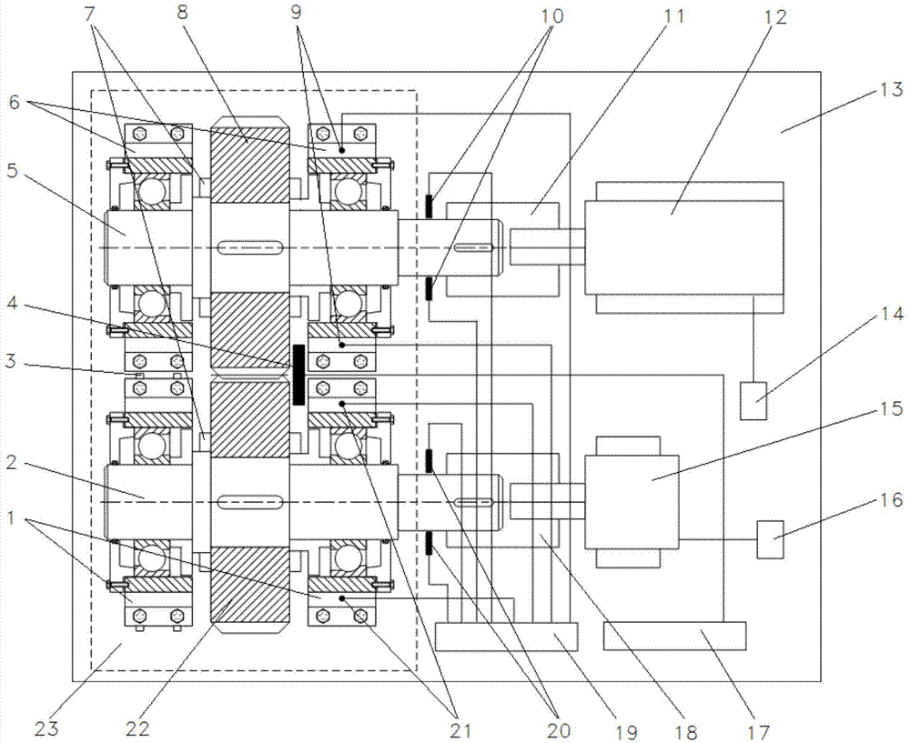 Comprehensive abrasion service life experiment table for involute gear