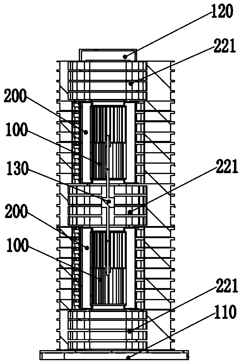 Linkage mechanism, air outlet array mechanism and air outlet equipment