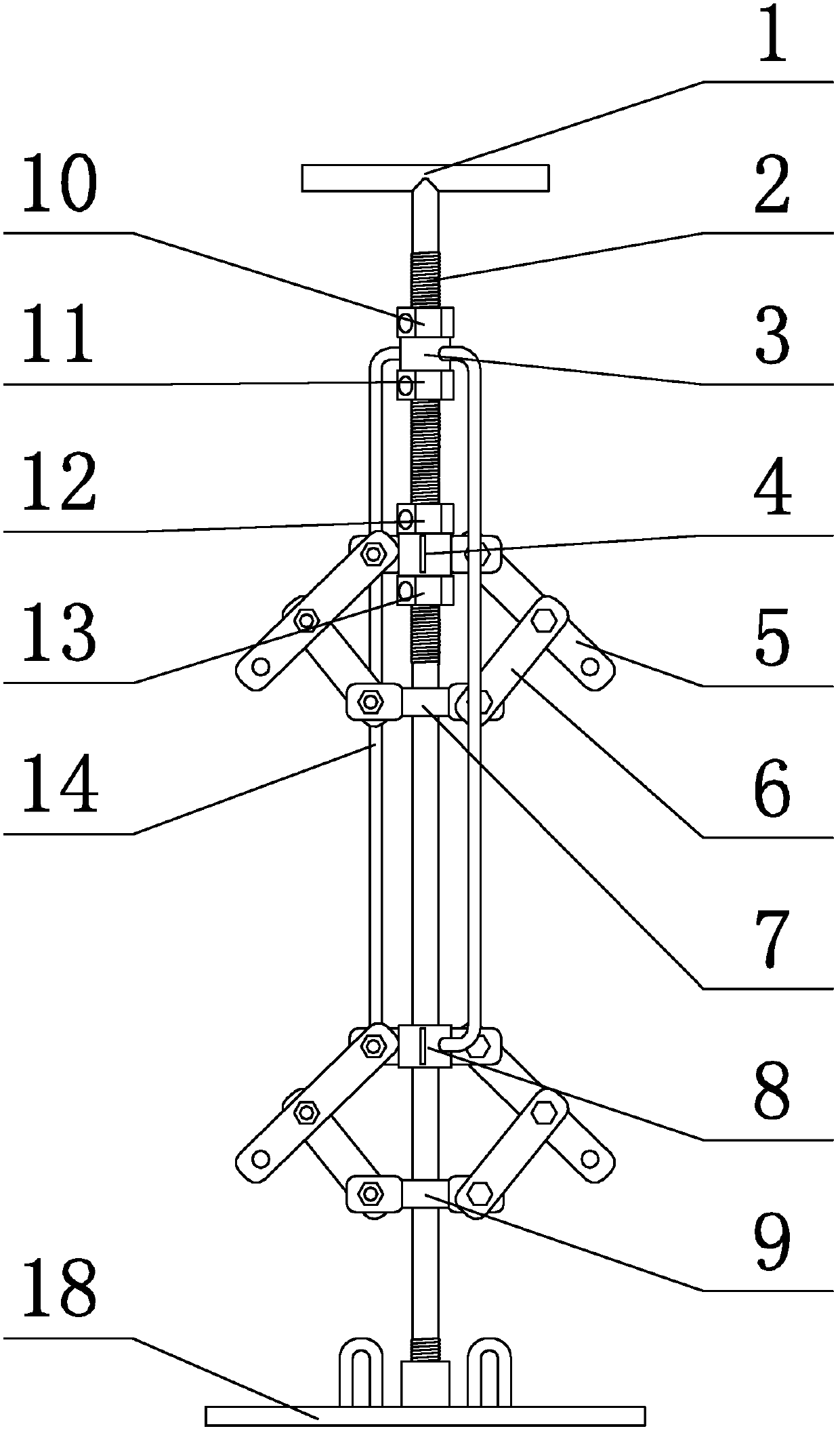 Equipment base pre-reservation round anchor bolt hole die