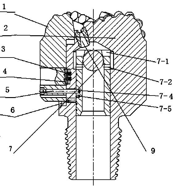 Drill bit with telescopic blades