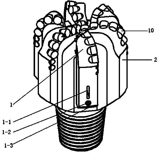 Drill bit with telescopic blades