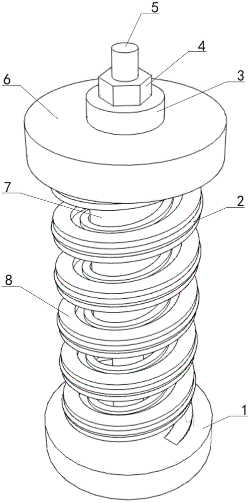 Enhanced automobile shock absorber spring structure