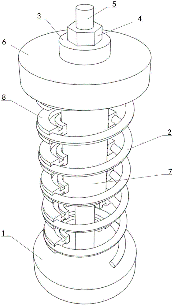 Enhanced automobile shock absorber spring structure