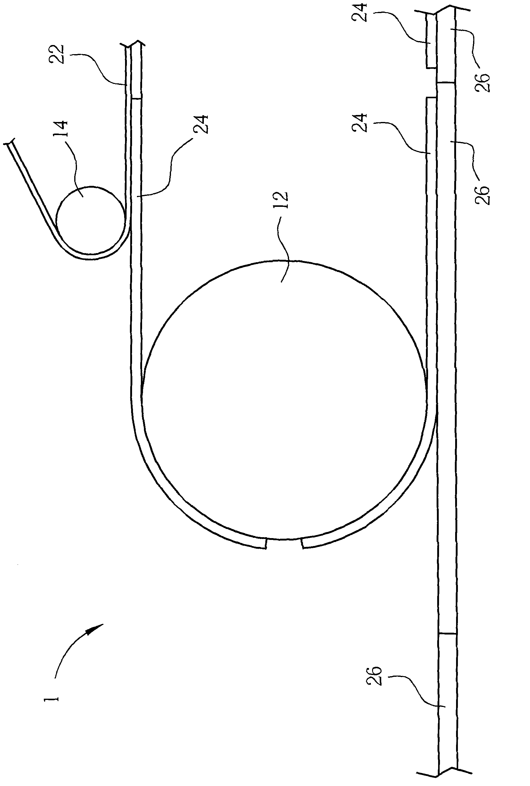 Soft thin film transferring device and soft thin film transferring method