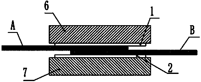 Connection method of silver, copper and zinc belt-shaped solder and special connection device used in connection method