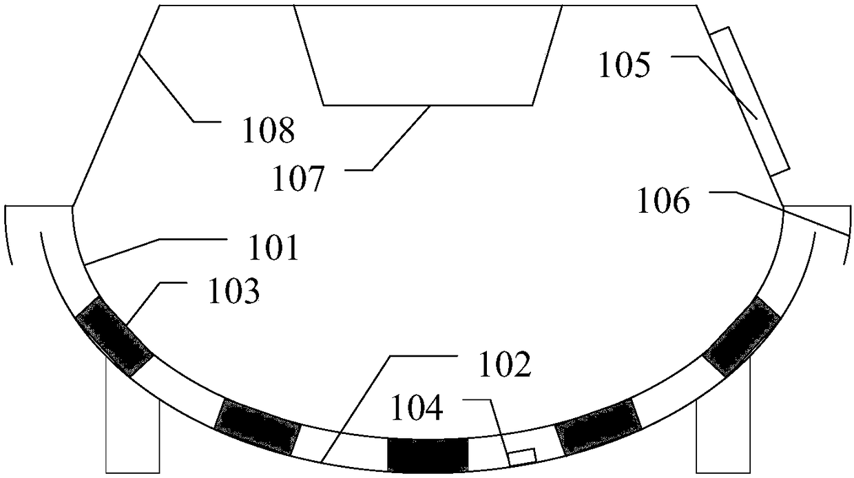 Weighing adjustment garbage can with garbage being uniformly distributed