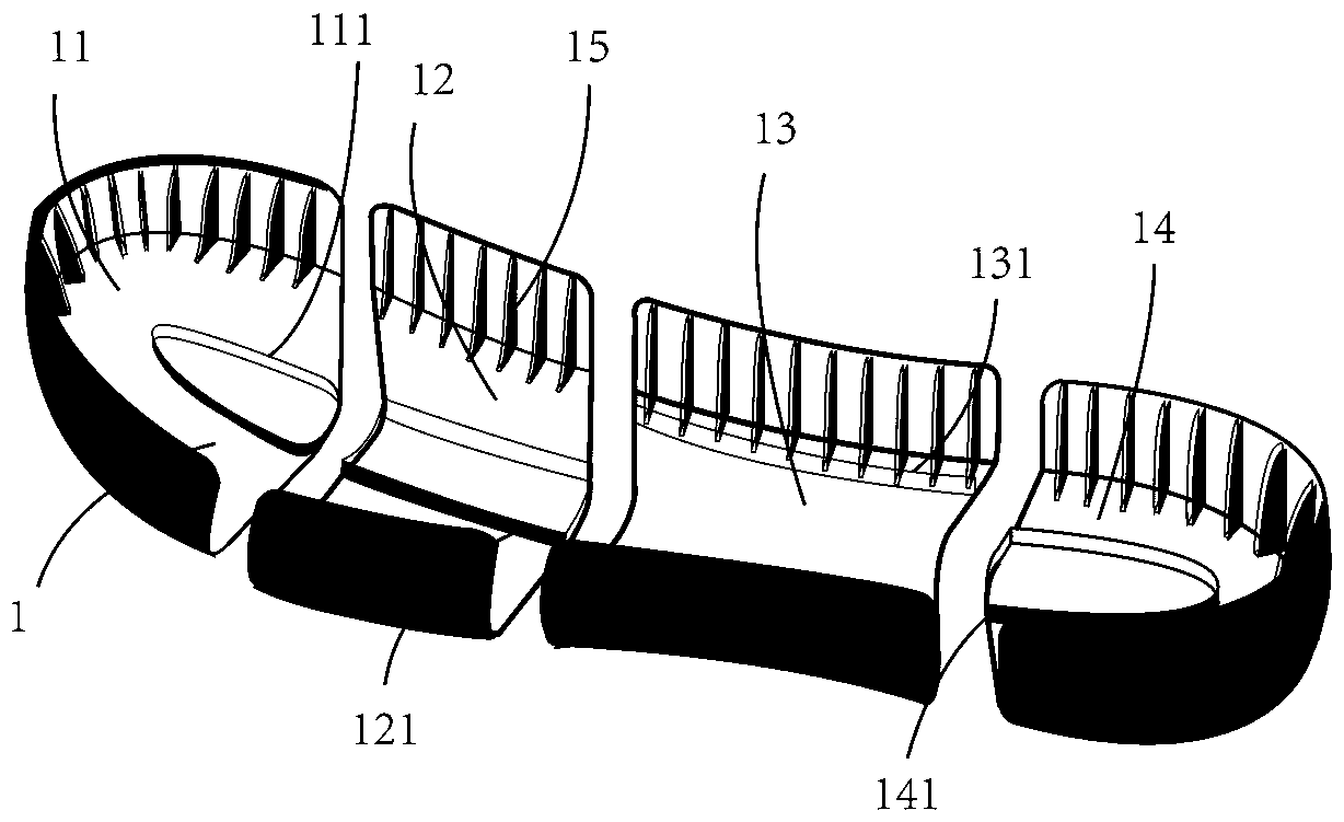 Sneaker insole and outsole structure