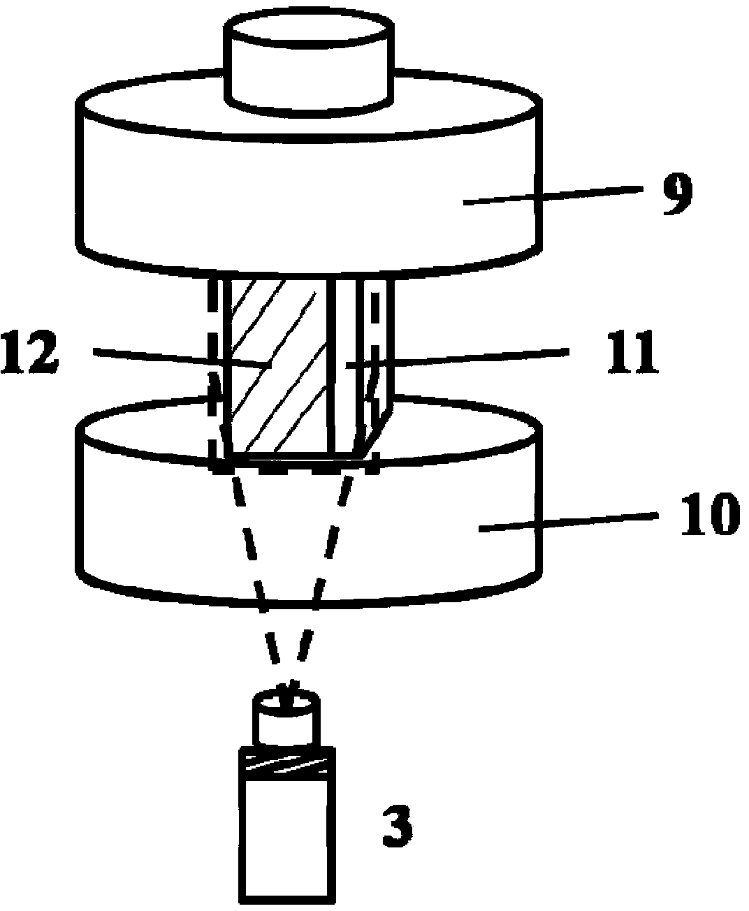 Buckling test method and device for quantitatively characterizing interfacial bonding properties of thin film materials