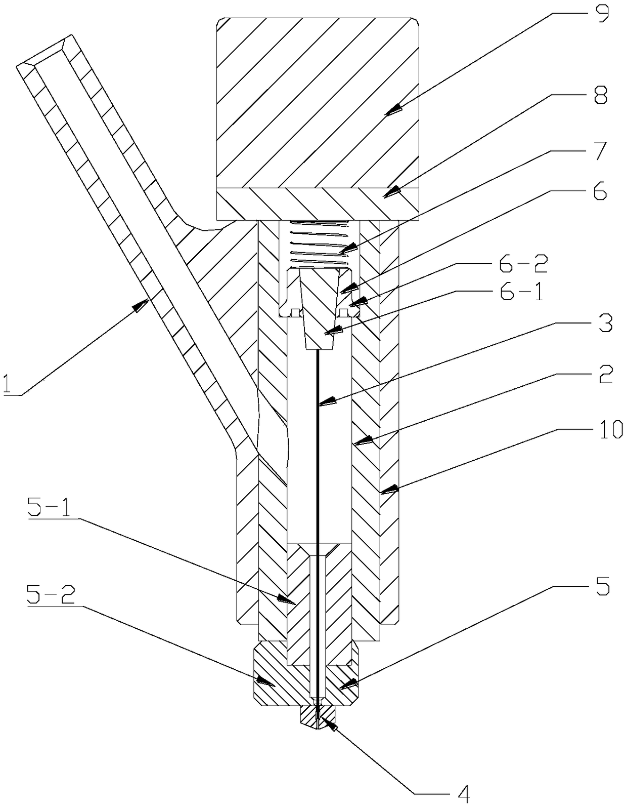 3D printing head for material extrusion molding