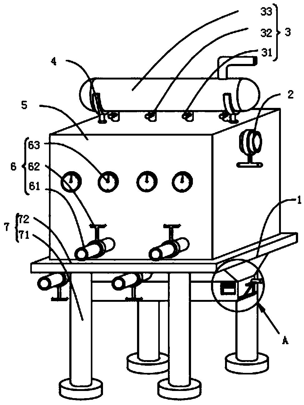 Boiler waste heat utilization water heater