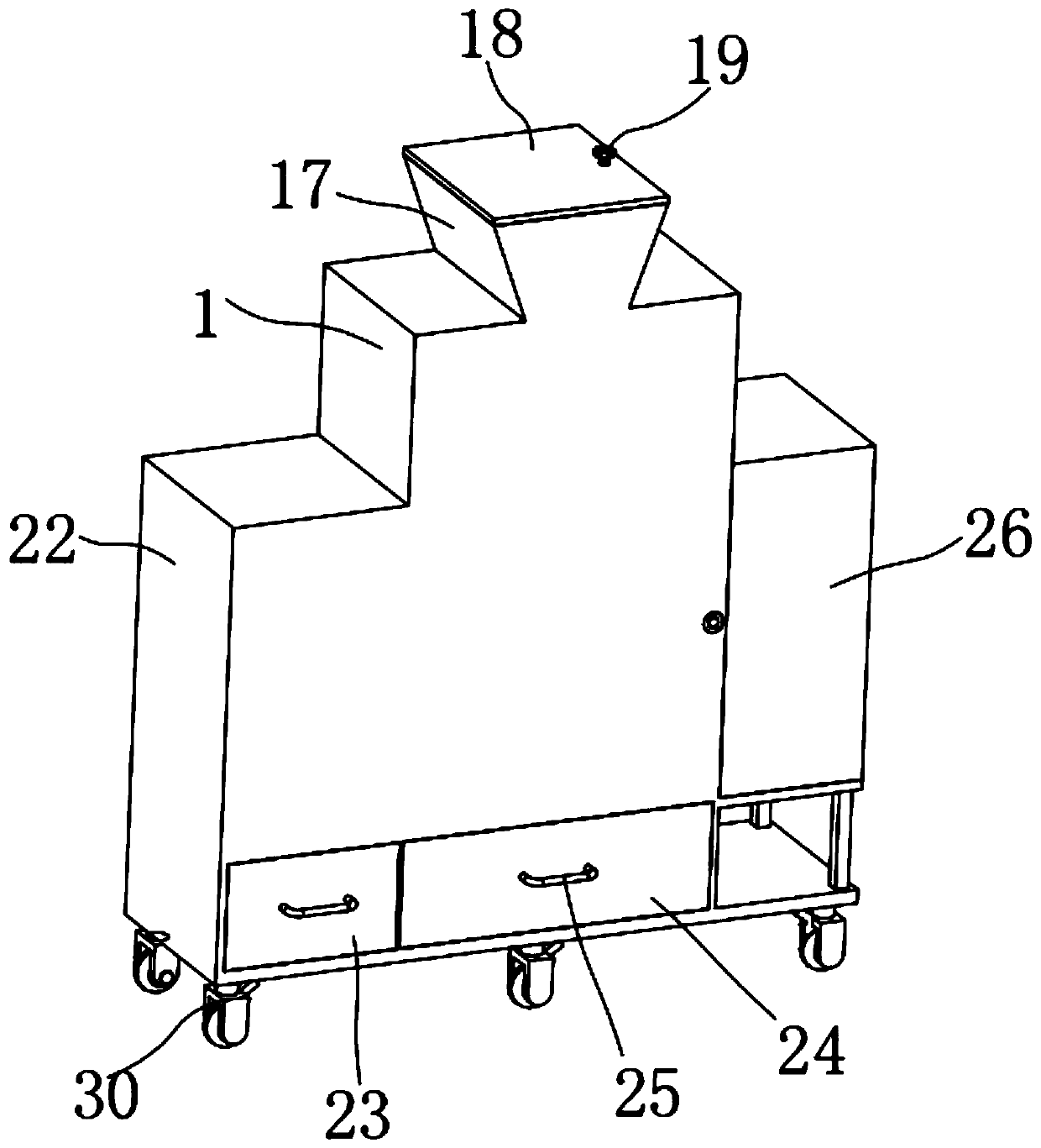 Construction solid waste multistage treatment device