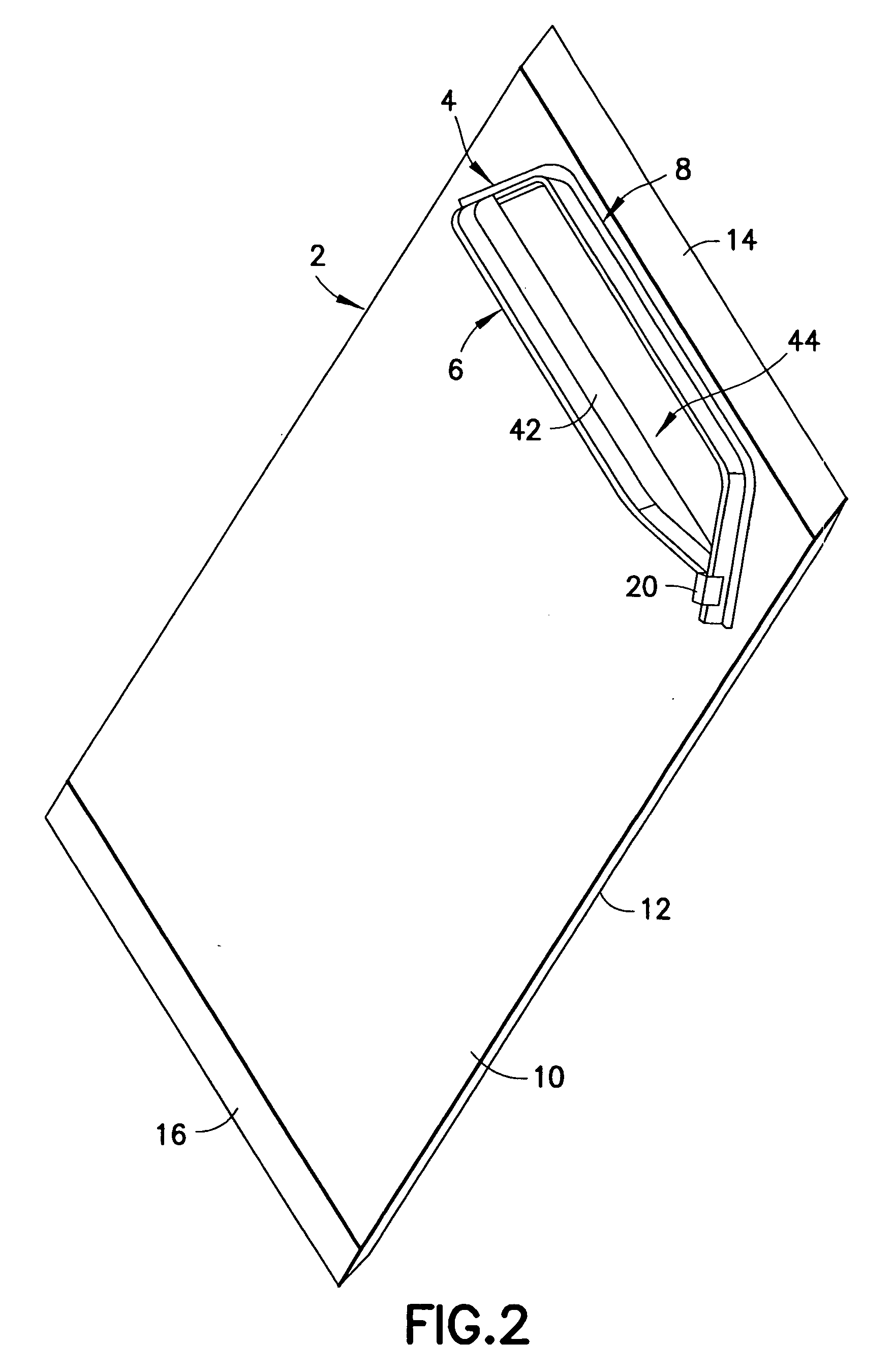 Reclosable packages with two-dimensional zipper attachement