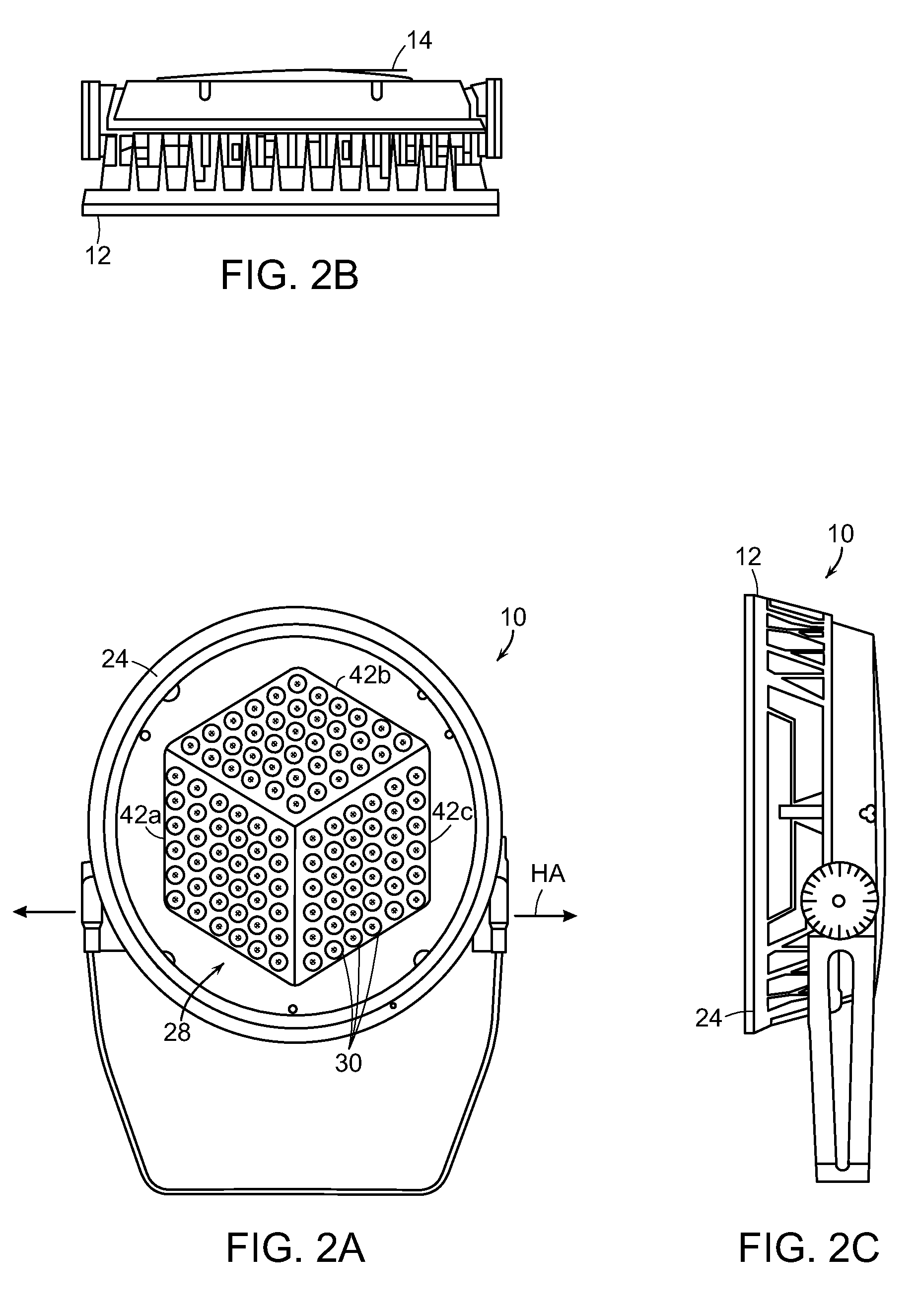 High powered light emitting diode lighting unit