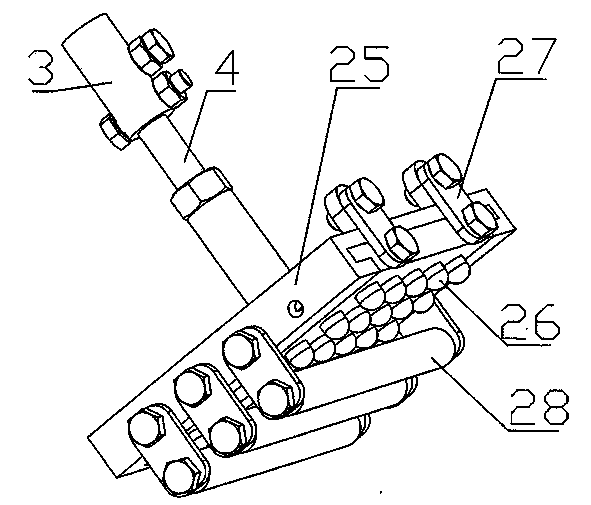 Cereal bionic rubbing threshing test bed