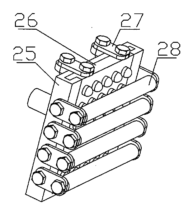 Cereal bionic rubbing threshing test bed