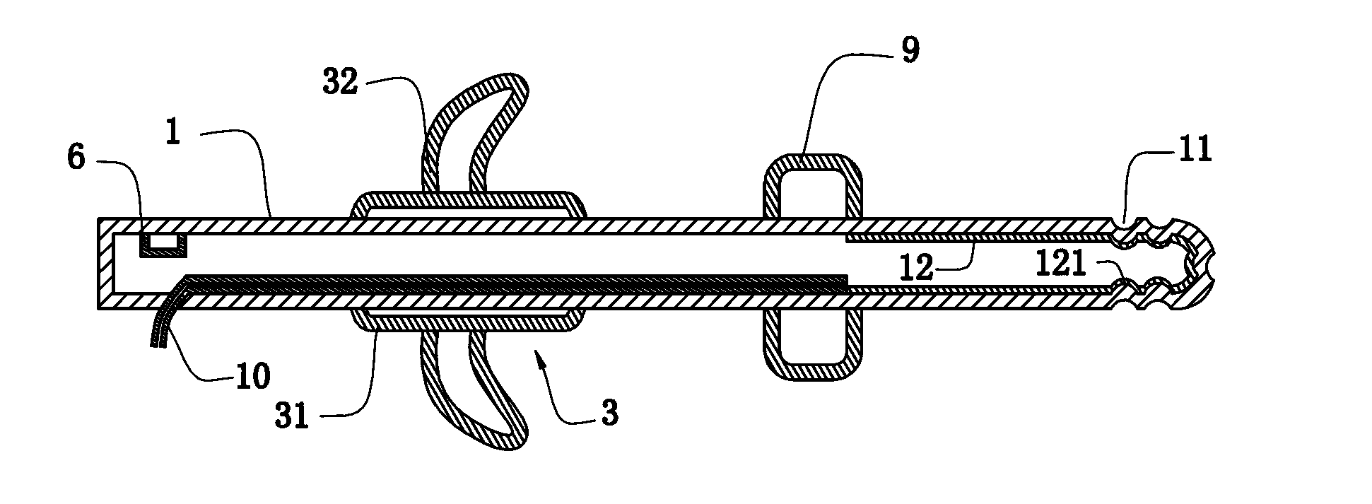 Phlegm sucking device for baby