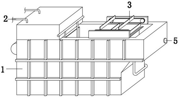 Air floatation and oxygen limiting membrane integrated food wastewater treatment equipment and treatment process