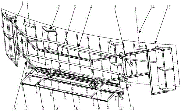 Containment steel lining fragment overhead welding tooling apparatus