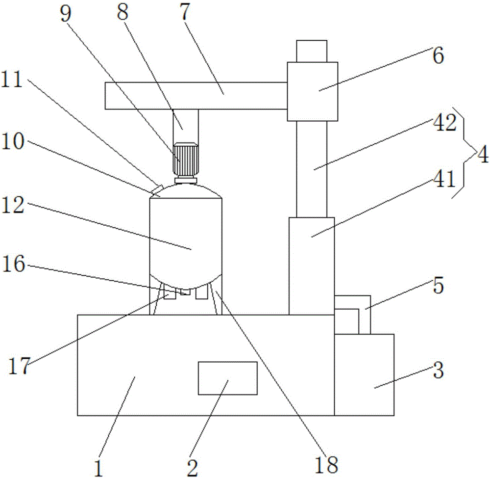 Agitator for paste agent