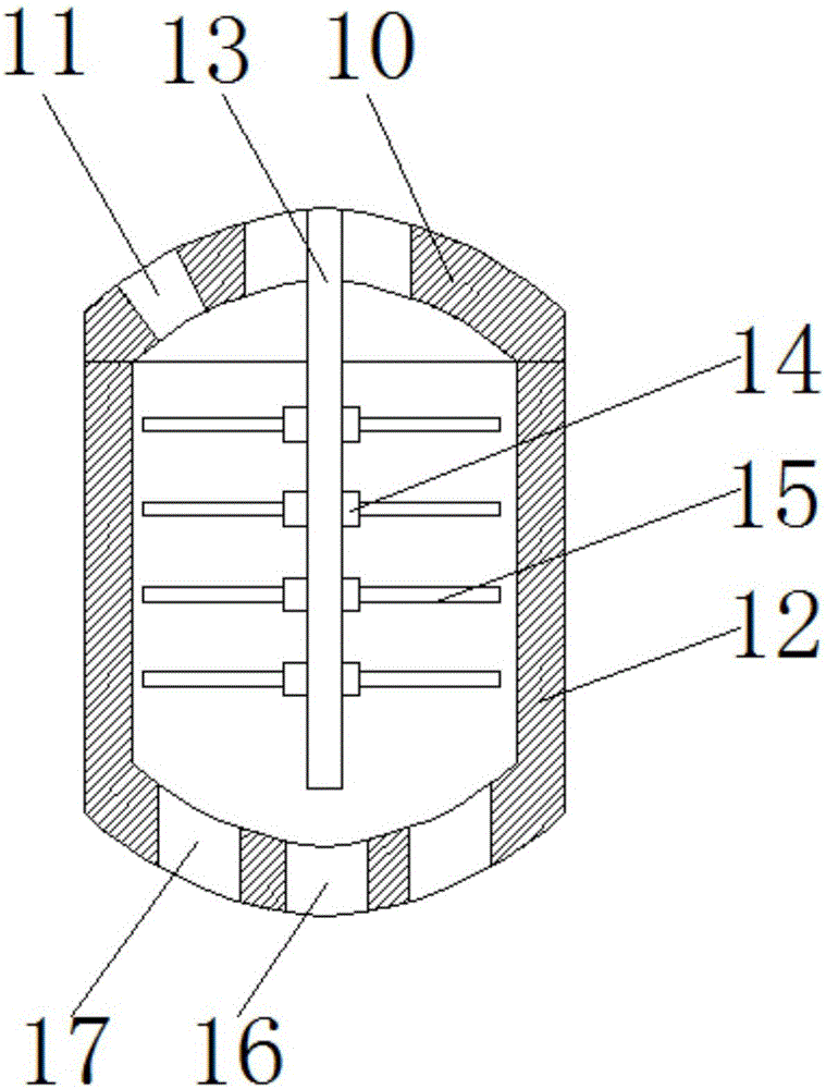 Agitator for paste agent