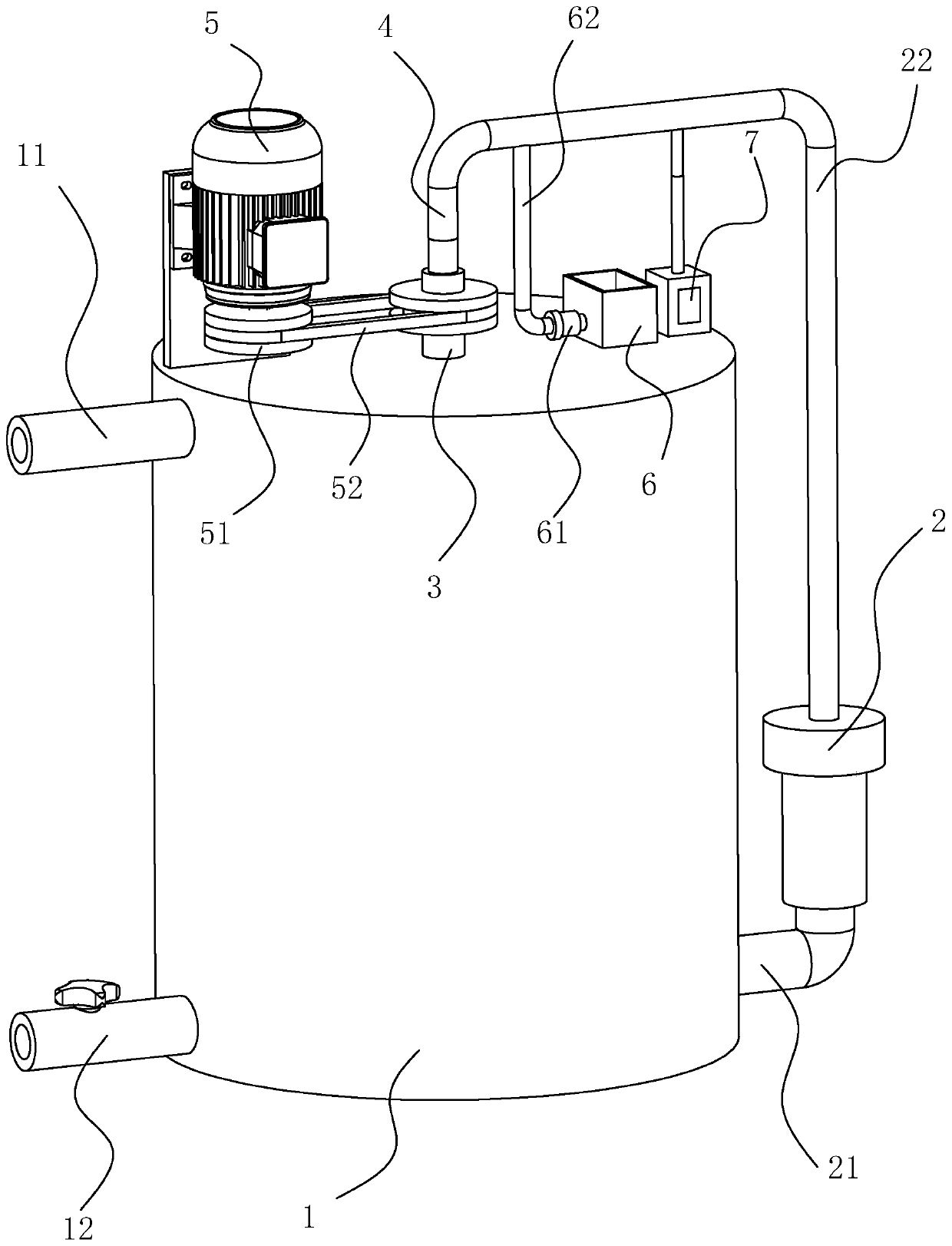 Graphite purification wastewater treatment process and neutralizing device applied to process