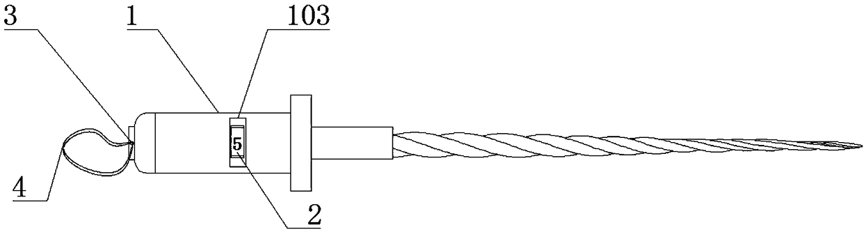 Telescopic counting root canal file