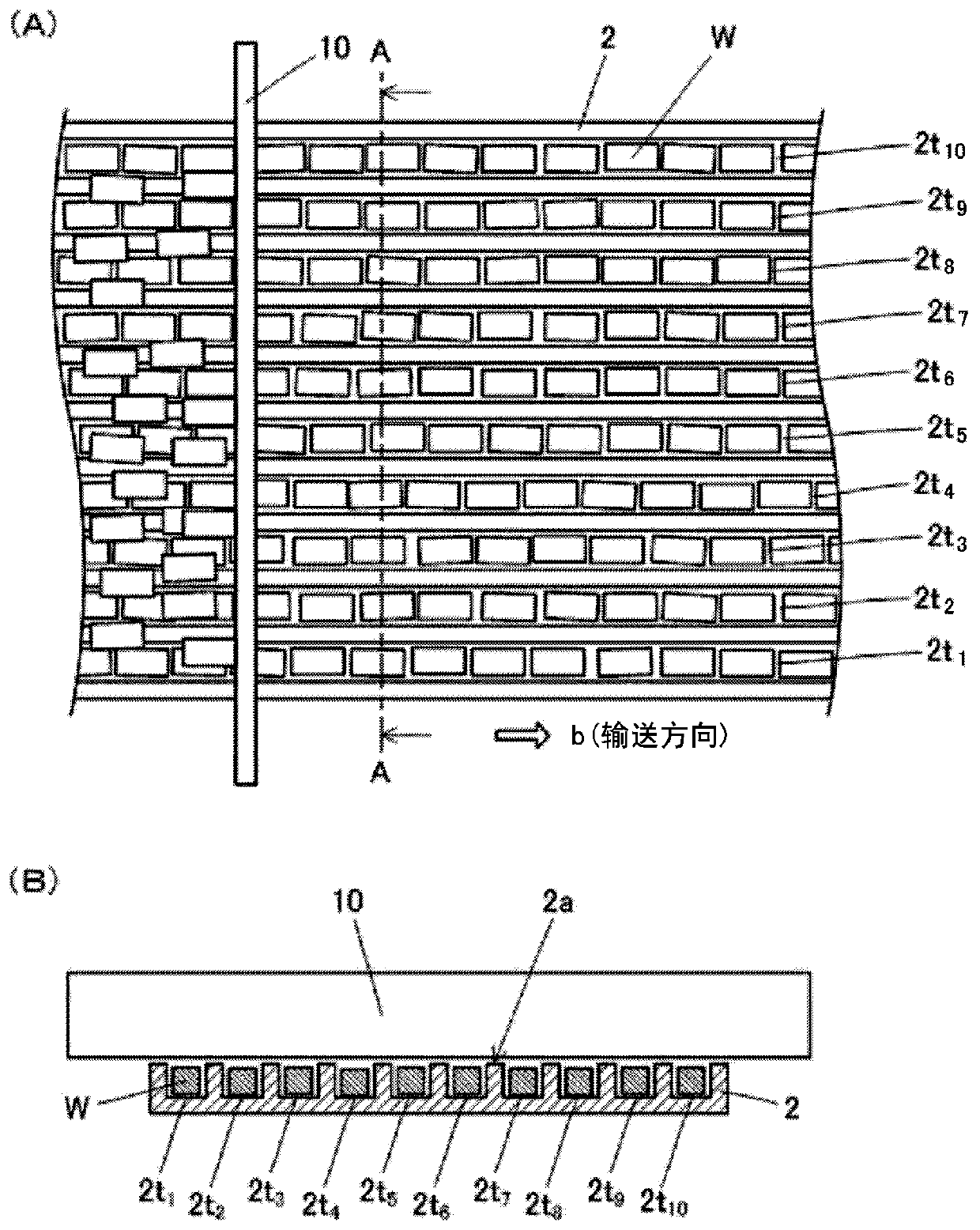 Continuous heat treatment furnace and method for manufacturing ceramic electronic components using the continuous heat treatment furnace