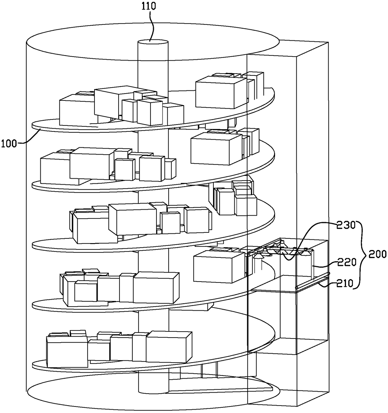 Self-service terminal and cargo sorting method