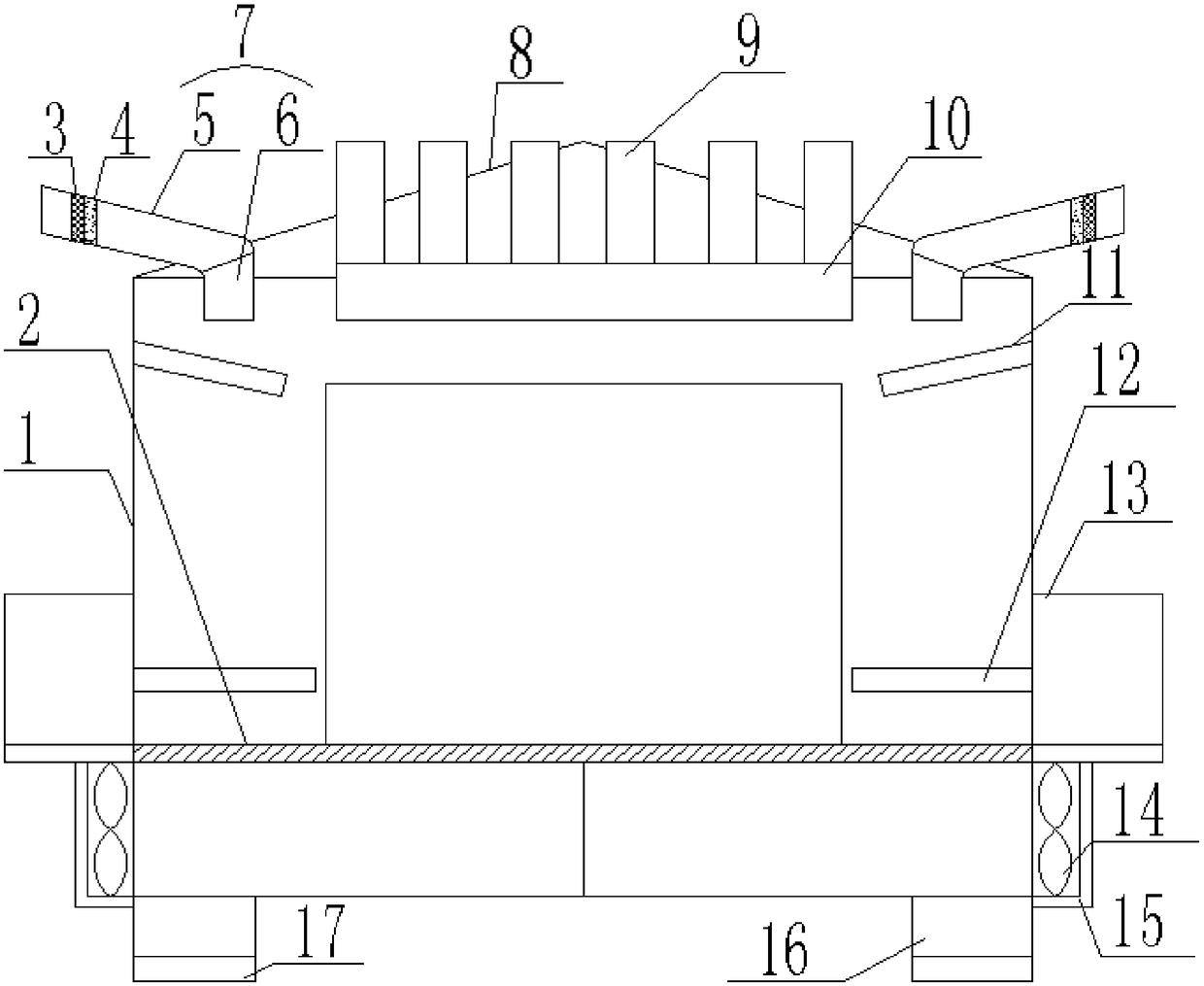 Energy-saving server heat radiation device