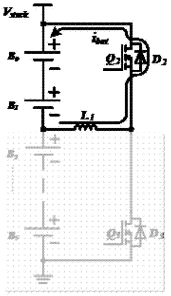 Battery balancing circuit and its control method based on multi-phase interleaved converter