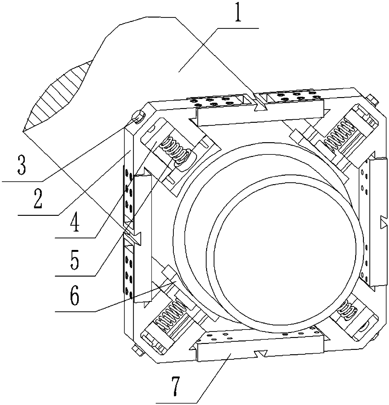 Multi-layer protecting device for municipal heating pipeline construction