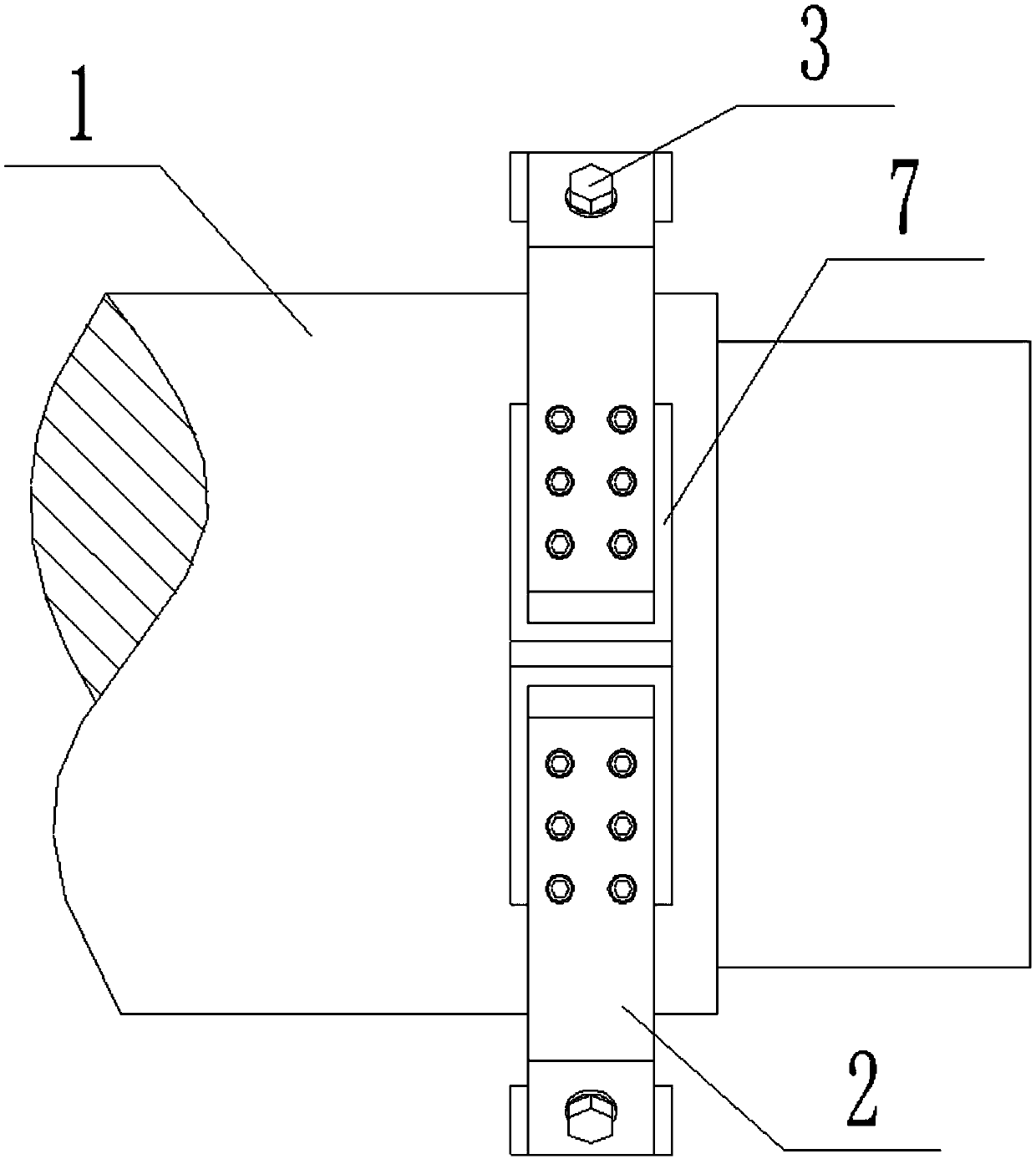 Multi-layer protecting device for municipal heating pipeline construction