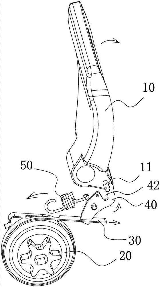 Brake structure of chain saw and chain saw