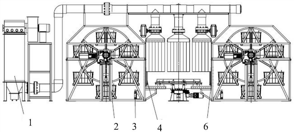 Multi-station rotating wheel type small material semi-automatic distributing system