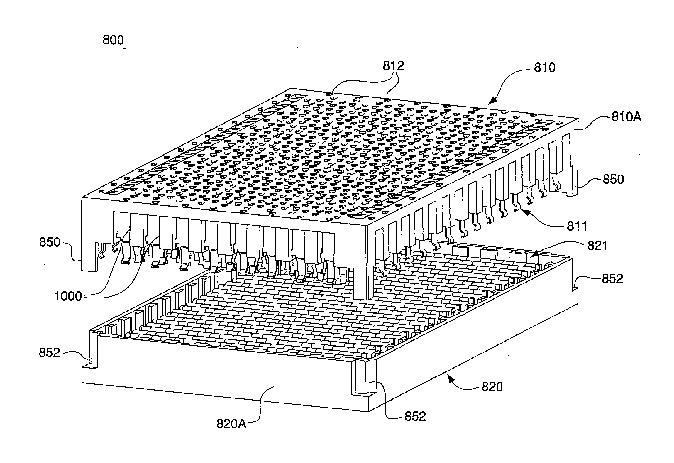 High-density, low-noise, high-speed mezzanine connector