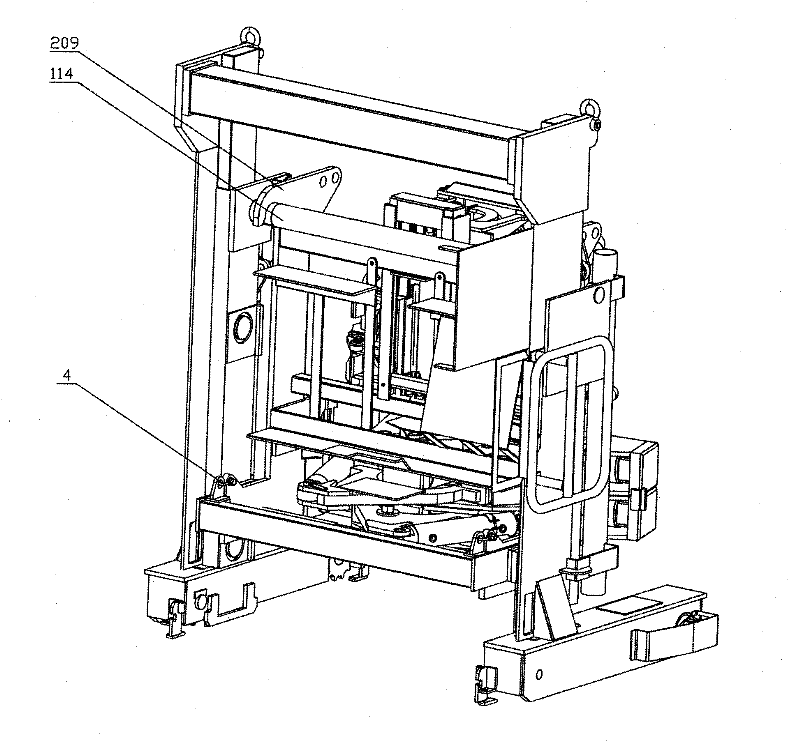 A floor rail type highly integrated intelligent iron driller