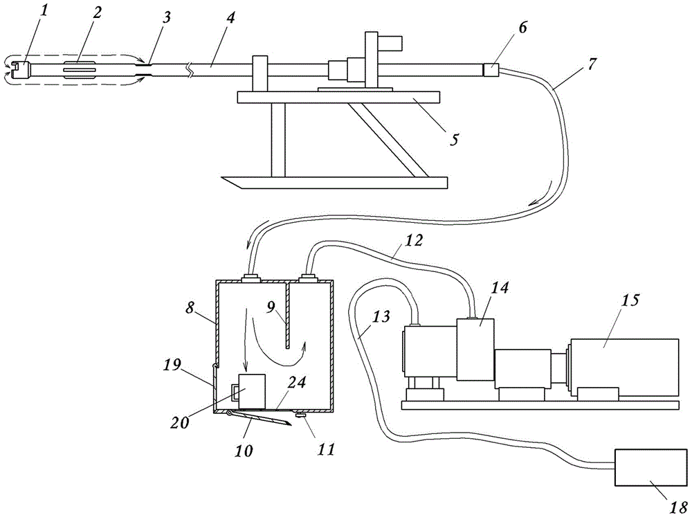 Fixed-point sampling method and device for gas content