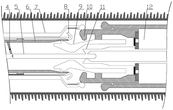 Arc extinguishing chamber for isolating circuit breaker and isolating circuit breaker using the same